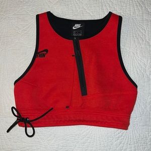 RED NIKE SPORTS BRA